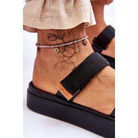 ZAXY Veganska kardborresandaler HH285282 Svart 4