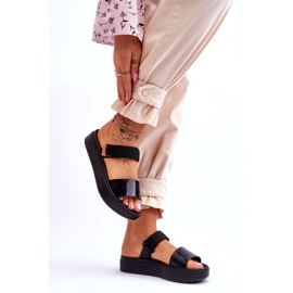 ZAXY Veganska kardborresandaler HH285282 Svart 3