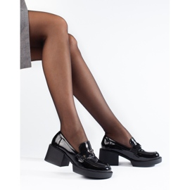 Svart patent Shelovet högklackade skor 2