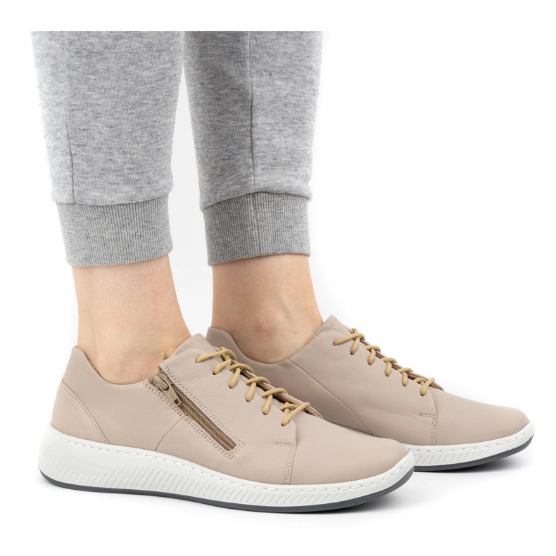 WASAK Damskor läder sneakers 0602W grå 1