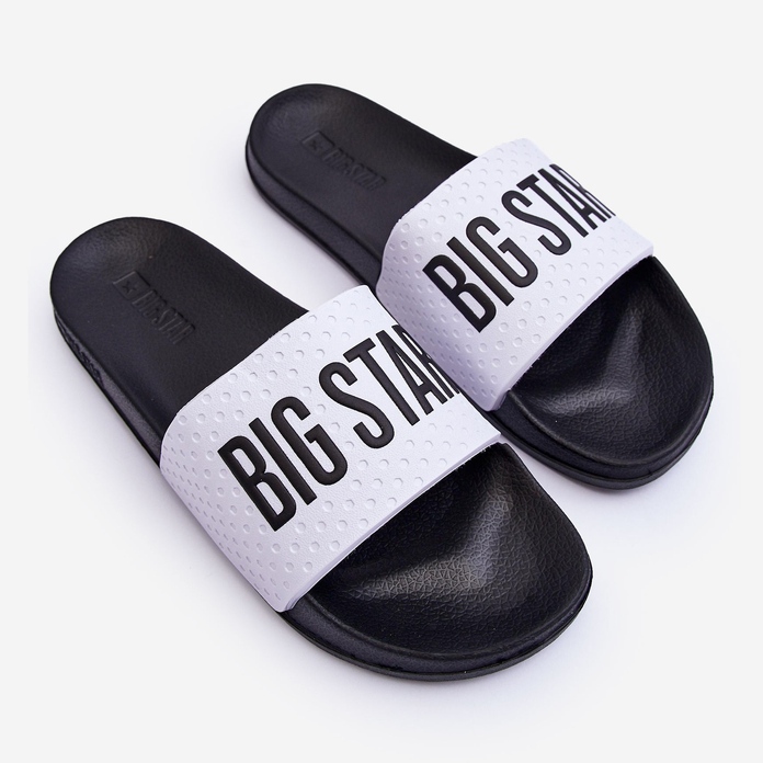 Klassiska flip-flops för damer Big Star MM274713 Vit och svart 1
