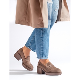 Shelovet beige mocka damskor 1