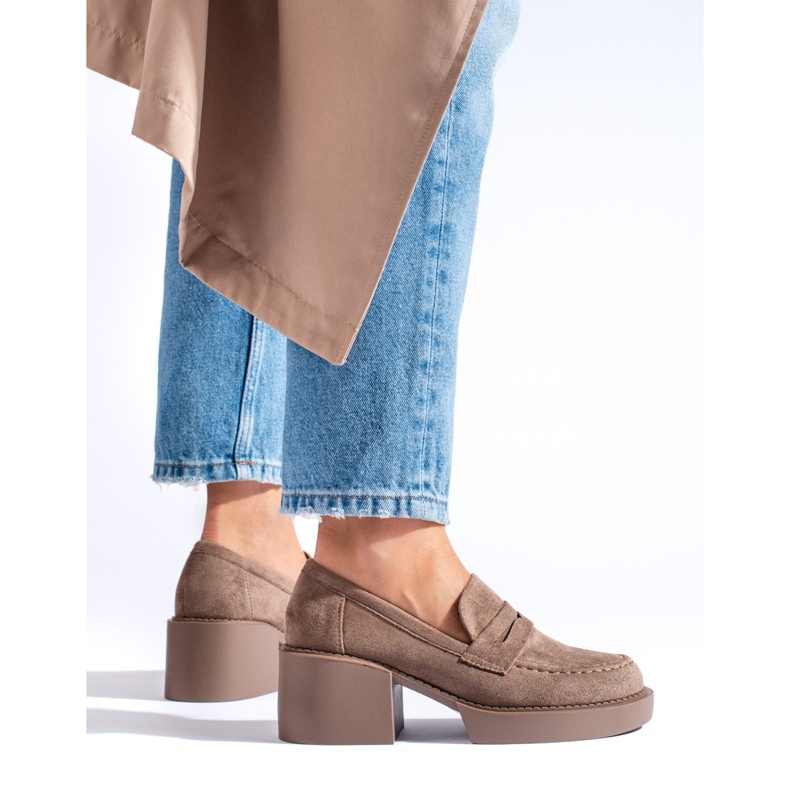 Shelovet beige mocka damskor 2