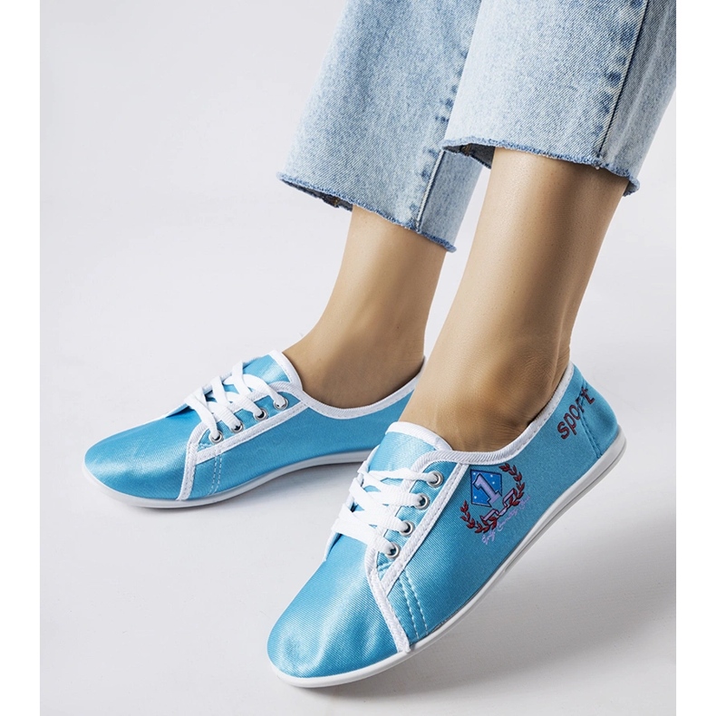 Blå Woodstock sneakers för kvinnor 1
