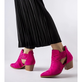 Rosa Quraishi högklackade ankelboots 1