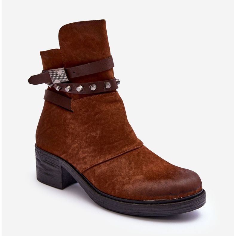 Camel Effie-isolerade ankelstövlar med hög klack brun 1