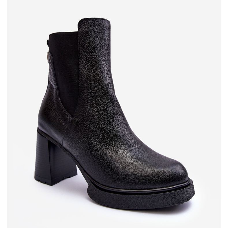 Lemar Liresa Svarta ankelstövlar i läder 1