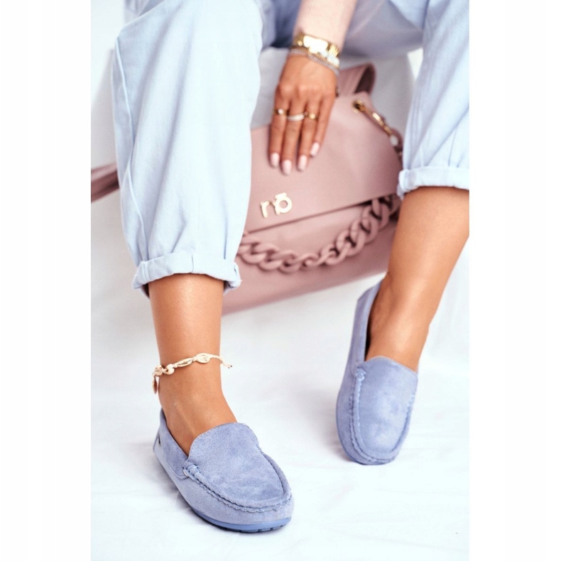 Evento Blå Loafers för kvinnor Mocka Morreno 3