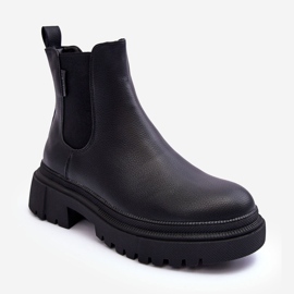 Läderstövlar Isolerade Chelsea Boots Big Star MM274619 Svart 1