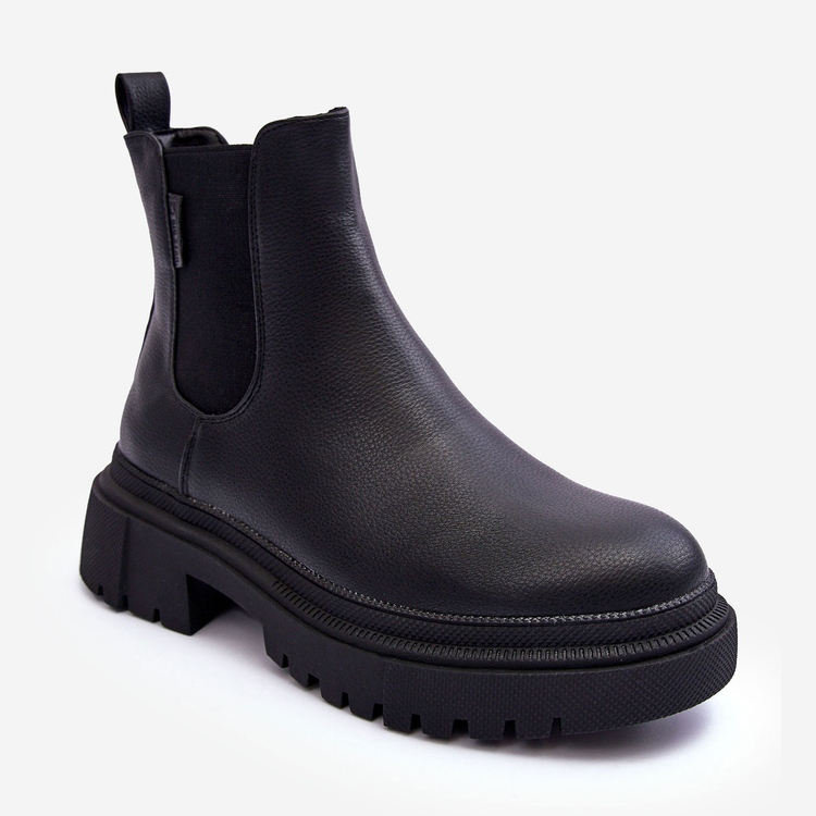Läderstövlar Isolerade Chelsea Boots Big Star MM274619 Svart 1