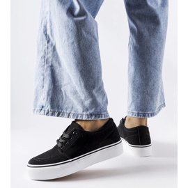 Svarta Abboud sneakers i ekomocka 1