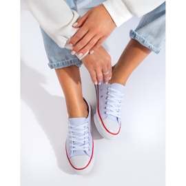 Klassiska vita Shelovet-sneakers för kvinnor 1