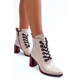 Patentsko med snörning S.Barski MR870-15 Ljusgrå 1