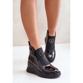 Kilstövlar i läder S.Barski MR870-22 Svart 2