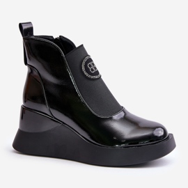 Kilstövlar i läder S.Barski MR870-22 Svart 1