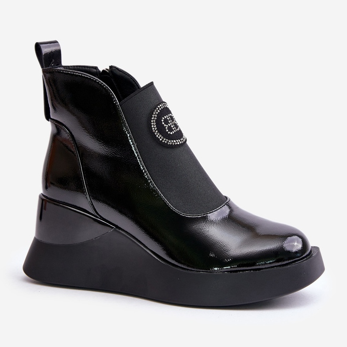 Kilstövlar i läder S.Barski MR870-22 Svart 1