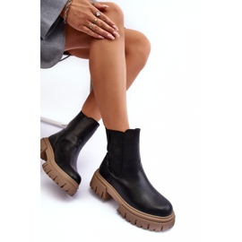 Isolerade massiva Chelsea-stövlar Big Star MM274606 Svart 1