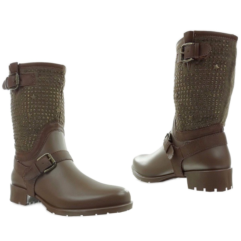 Galoscher med dubb BL8-18 Khaki kaki 1