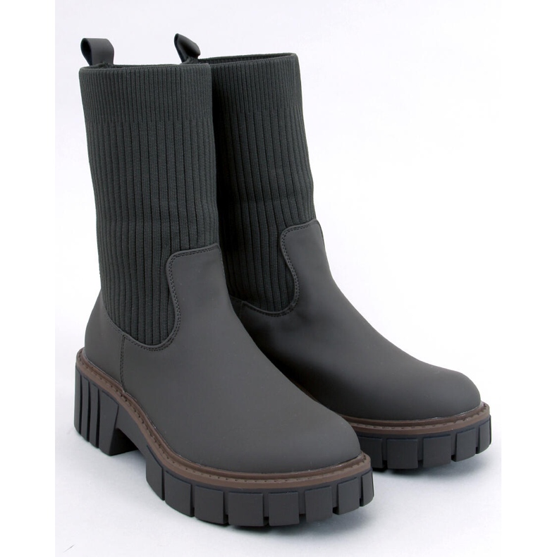 Ruddins Kaki höga Chelsea-stövlar med flexibel ovandel grön 1