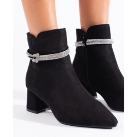 Shelovet svart klassisk mocka stövlar för kvinnor 2