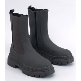 Faime Kaki höga Chelsea-stövlar grön 1