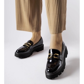 Inna Svarta patent Clay skor 1