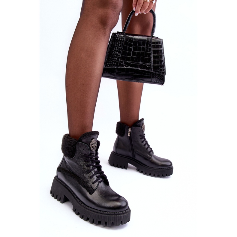 Skinnstövlar för dam Svarta Lemar Vergo 1