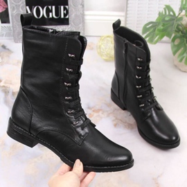 Jezzi W JEZ376A isolerade stövlar med dragkedja, svarta 1