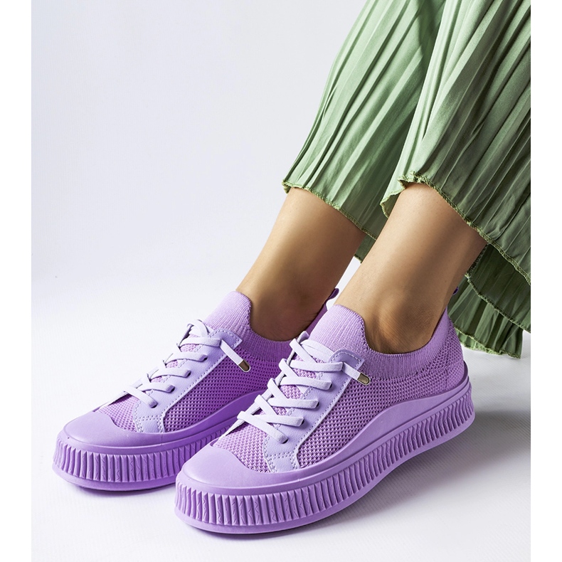 Lila slip on Callimaco sneakers violett 1