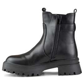 Klassiska dambaggies med dekorativt spänne svart 1