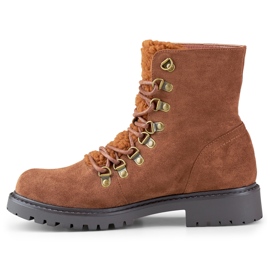 Varmbruna ankelstövlar med snörning för kvinnor 1