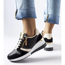 Svarta Ashland wedge sneakers 1