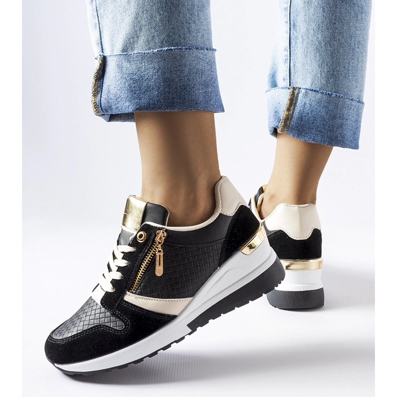 Svarta Ashland wedge sneakers 1