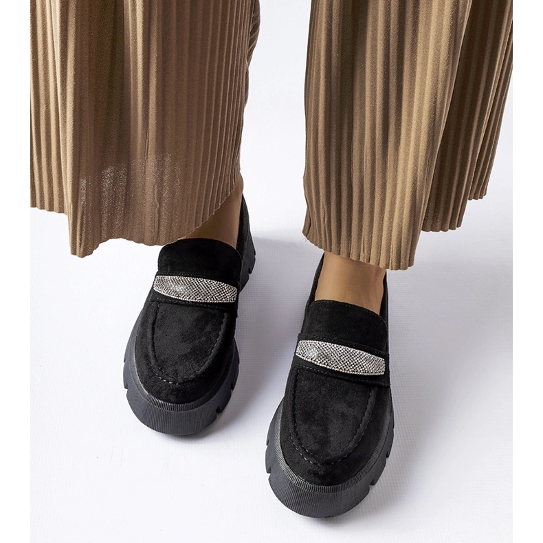 Svarta mockasiner med en massiv Macario-sula 2