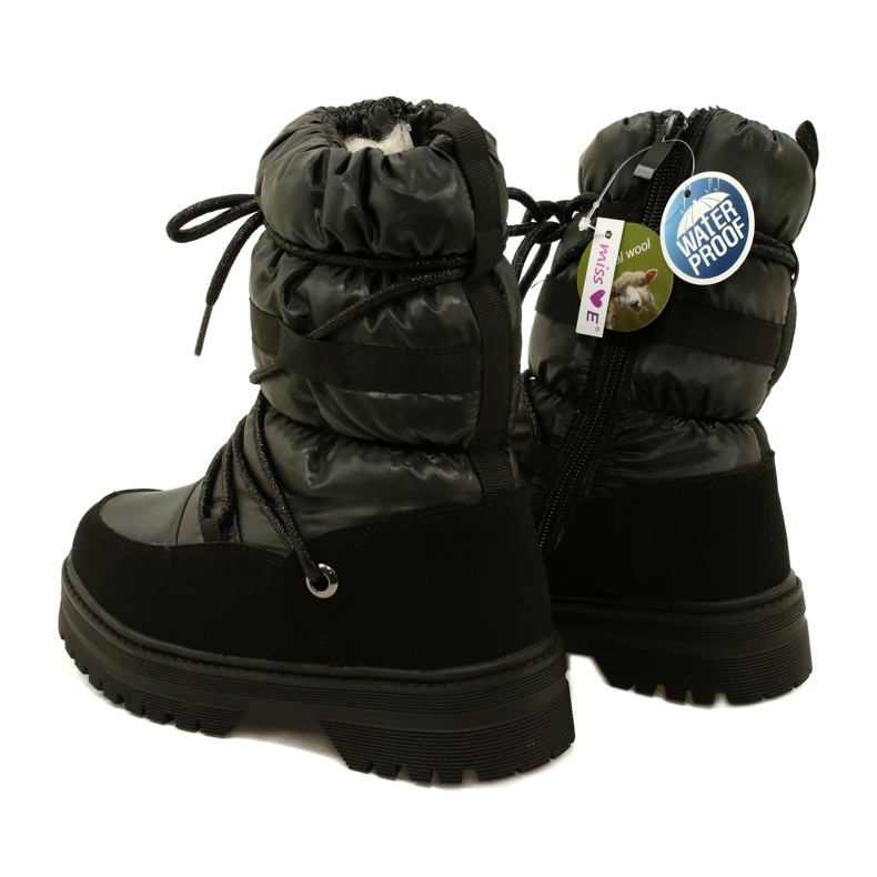 Waterproof Girls 'Snow Boots Miss Evento 23DZ23-6585 Black svart 5