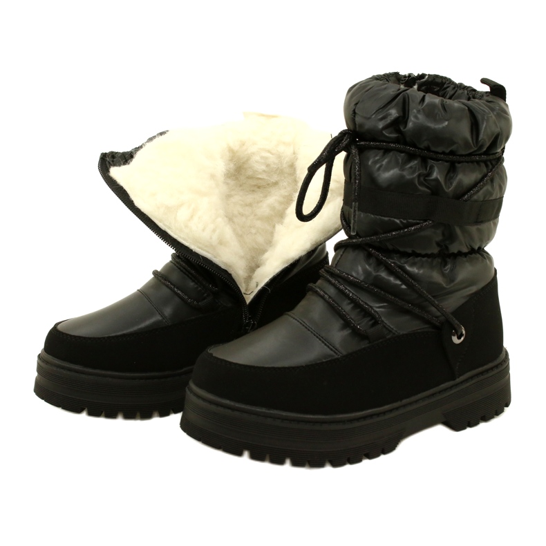 Waterproof Girls 'Snow Boots Miss Evento 23DZ23-6585 Black svart 4