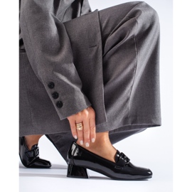 Vinceza högklackade damskor i lack svart 1