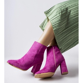 Rosa Cheney högklackade ankelboots 1