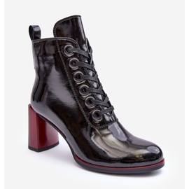 Patentsko med snörning S.Barski MR870-15 Svart 1