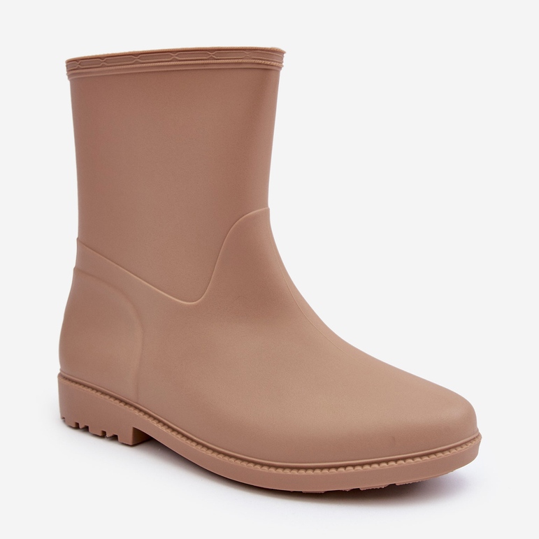 PS1 Klassiska Slip-On Wellington Boots för kvinnor Beige Solihia 1