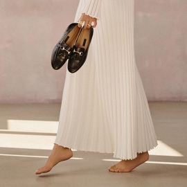 Marco Shoes Loafers i läder med fransar svart 1