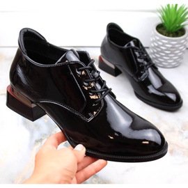 Svarta damskor med snörning och höga klackar Vinceza 1