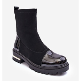 PS1 Läder Classic Flat Boots Svart Shendete 2