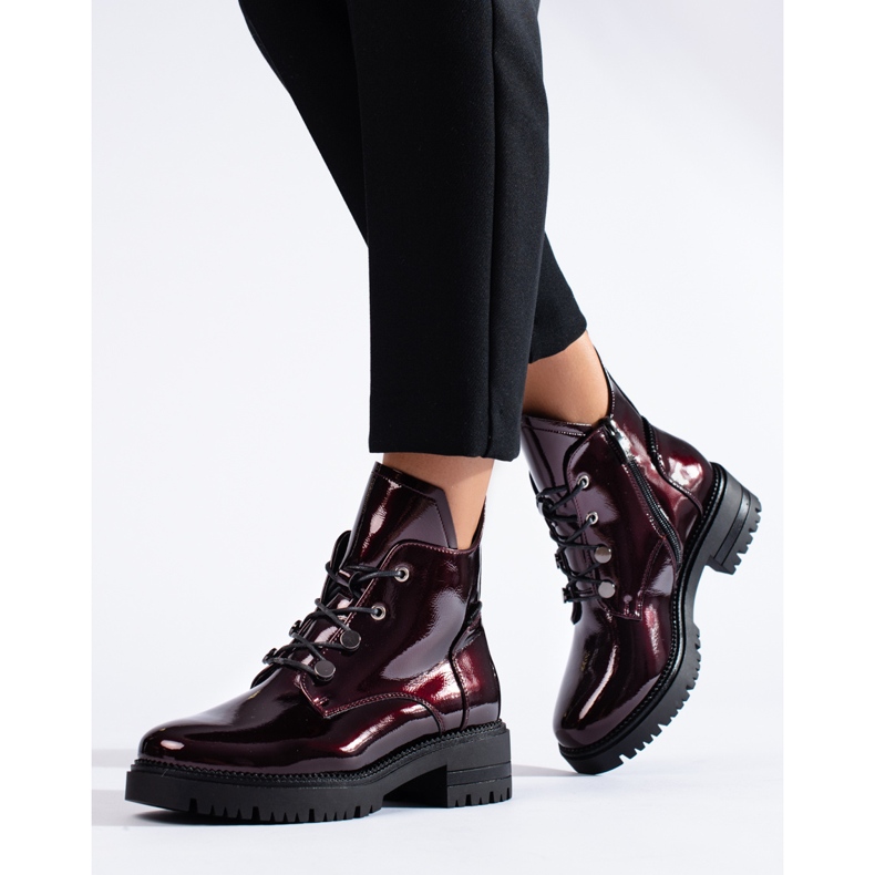 W. Potocki Vinröd lackade stövlar från Potocki 2