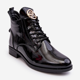 PH2 Damlackskor med dekoration, Svart Attiame 1