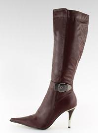 Stövlar på en stift 5137-75 Marron röd 2