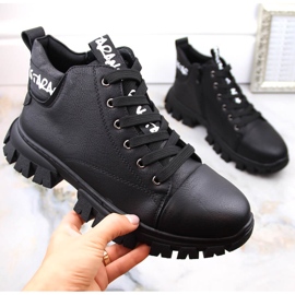 Isolerade svarta plattformsstövlar för kvinnor från Sergio Leone BT742 1