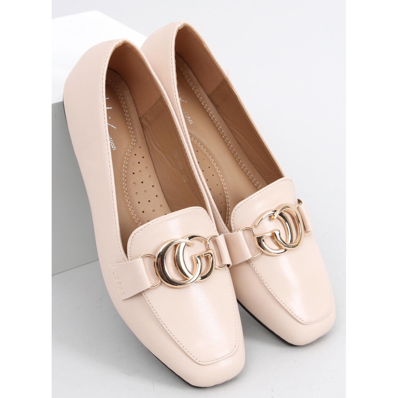 Elisa Nude loafers för damer beige 1