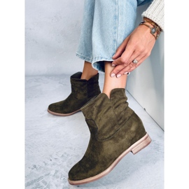 Stövlar på en gömd Deer Green kil grön 2