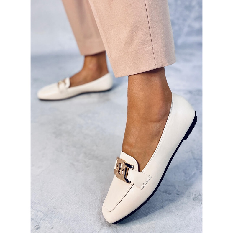 Paola Beige loafers för dam 2